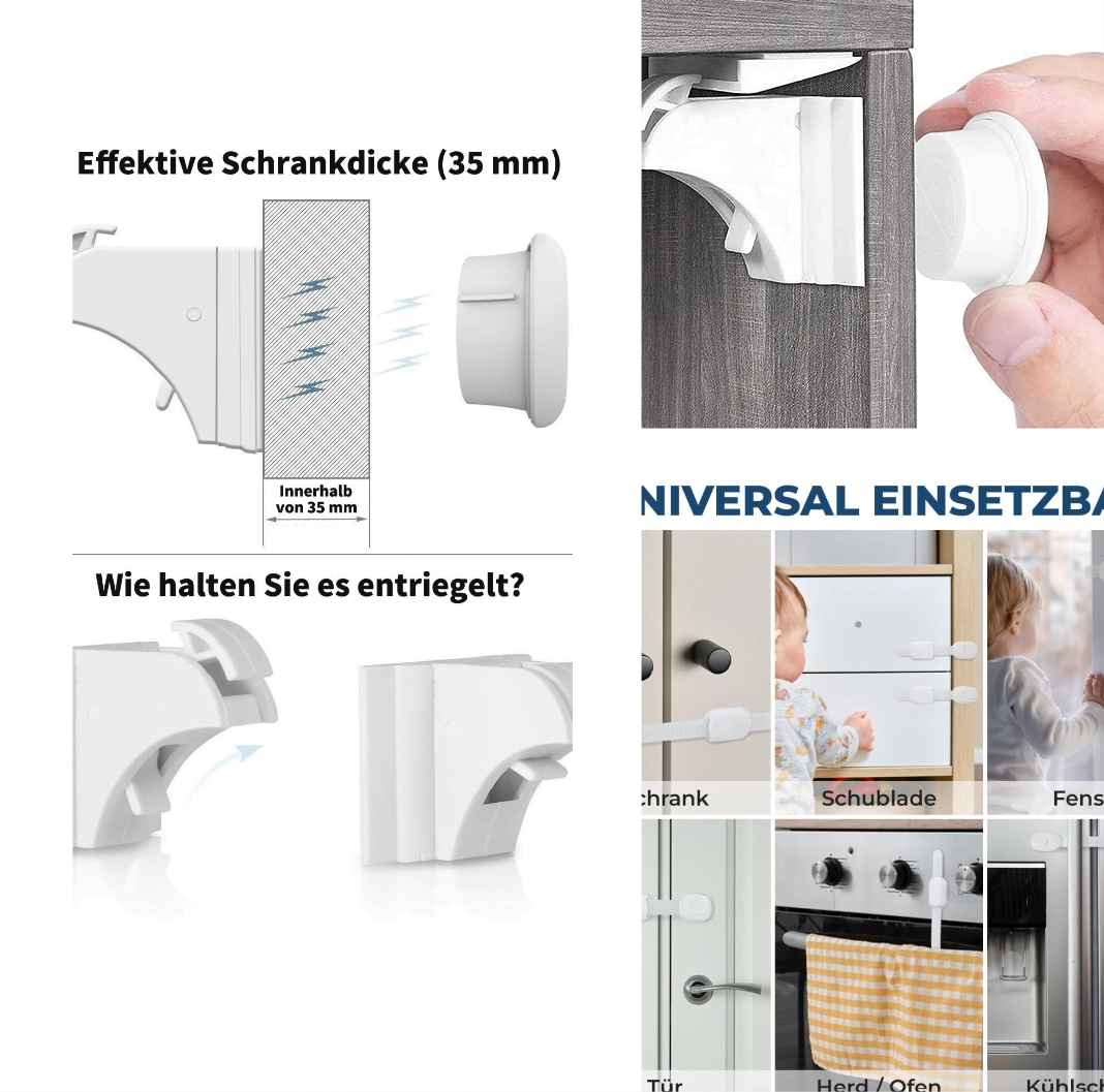 Vergleiche mehrere Schranksicherung Baby